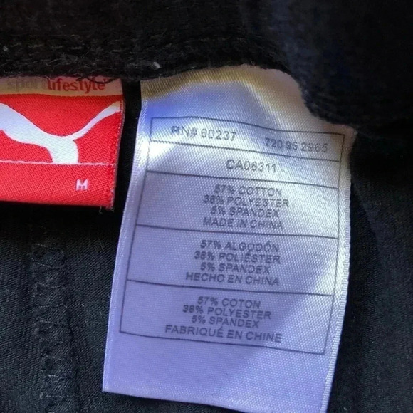 Puma  Girls Black Capri Pants Size Medium - Picture 10 of 15